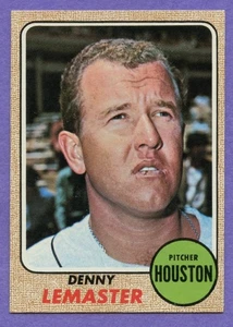 1968 Topps Denny Lemaster #491 Astros High Grade NM-MT. - Bild 1 von 2