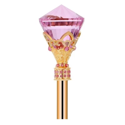 Elegant Pink Crystal Ball Wand – Ideal for Costume Parties and Celebrations - Image 1 of 4