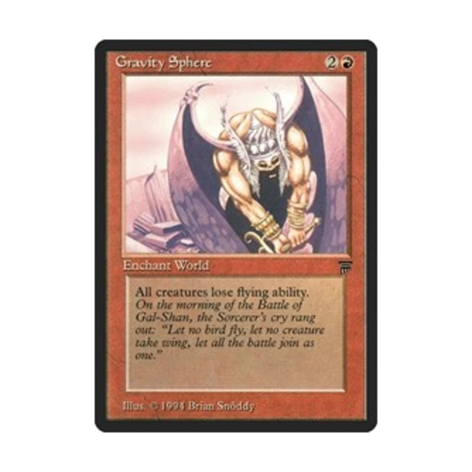 WOTC MtG Legends Italian Gravity Sphere (Italian) (R) NM - Image 1 of 1