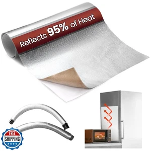 Hitzeschild Automobil Aluminium reflektiert 95 % der Strahlungswärme, 12 Zoll x 24 Zoll Ofen - Bild 1 von 5