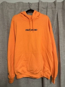 Anti Social Social Club X Paranoid Undefeated Hoodie Sweatshirt Orange Sz Large - Picture 1 of 4