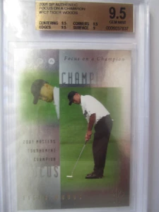 TIGER WOODS 2001 FC7 Focus on a Champion BGS 9.5 Gem Mint !! - Picture 1 of 1