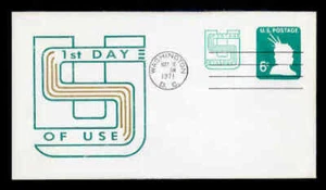 U561 6c+2c RE-VALUED LIBERTY FDC - UNKNOWN - Picture 1 of 2