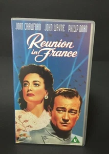 JOAN CRAWFORD - JOHN WAYNE - REUNION IN FRANCE - VHS PAL VIDEO TAPE - NEW/SEALED - Bild 1 von 3