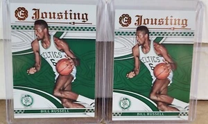 BILL RUSSELL 2016-17 PANINI EXCALIBUR JOUSTING Color Match Green Card Lot - Picture 1 of 1