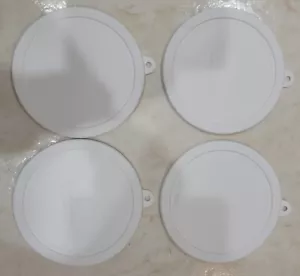 4 cubiertas de tapa de repuesto de plástico redondo blanco para almacenamiento de alimentos Corelle 418 piezas (paquete de 4) - Imagen 1 de 4