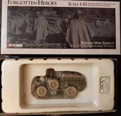 Corgi Forgotten Heroes Korean War WC51.3/4-Ton Weapons Carrier US51703 1:43 - Image 1 of 2