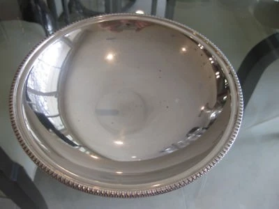 De colección Chiaravalli 800 Plata 7 3/4" Patas Compota con Borde de Diseño Foto 1 de 4