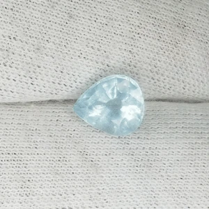 2.18 Cts Beautiful Luster Fancy Pear "Sky Blue" Natural Aquamarine...!!!!! - Picture 1 of 2
