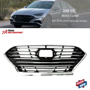 Parrilla de parachoques delantero apta para Hyundai Sonata 2018-2020 de plástico ABS de fábrica - Imagen 1 de 7