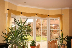 TOP Organzastoff / Stoffbahnen / Gardinen / Gelb - Bild 1 von 4