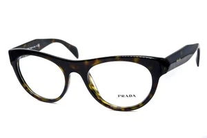 Prada VPR 02Q 2AU-1O1 Havana Tortoise size 52/19/140 Eyeglasses Italy - New - Picture 1 of 6