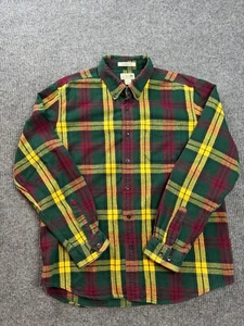 LL Bean Hemd Herren Large Karo Flanell Traditional Fit Knopfleiste kariert 228061 - Bild 1 von 10