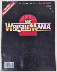 1986 Wrestlemania 2 Official Event Program Hulk Hogan Bundy  Piper Vintage - Picture 1 of 12