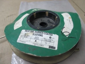 NUOVO NATVAR SRG-300 SZ8 TUBO IN FIBRA DI VETRO RIVESTITO IN SILICONE 50 PIEDI 600 V P9518 - Foto 1 di 4