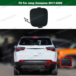1PC New Trailer Cover Rear Bumper Tow Hook Eye Cap For Jeep Compass 2017-2020 - Foto 1 di 7
