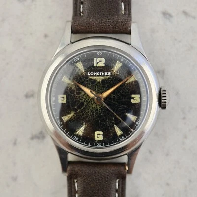 Reloj Longines Sei-Tacche vintage esfera araña C.1951 ref.5413-6 cal.12L en acero Foto 1 de 4