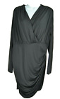 GRACE KARIN Women's 2XL Long Sleeve Black Lined Long Sleeve Dress