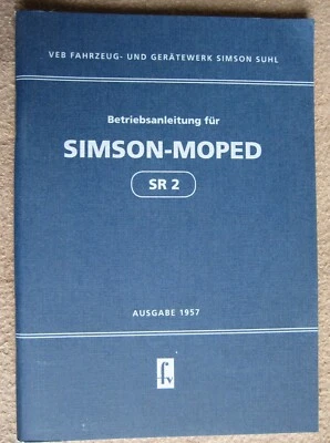 Betriebsanleitung Simson SR2 Simson Moped SR2 Bedienungsanleitung - Bild 1 von 4