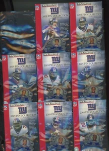 New York Giants 2005 New York Post Pin Collection Football Set Of 10 Pins (Guy - Picture 1 of 3