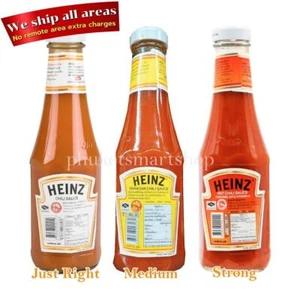 Heinz Chili Sauce Just Right Medium Strong Hot Fresh Dipping Condiments 300g x 3 - Picture 1 of 20