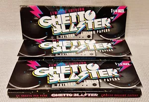 3 Confezioni Ghetto Blaster 1 1/4 Rotoli di Carta Gommati Canapa 24 Per Confezione - Foto 1 di 1