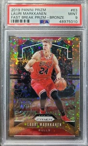 Lauri Markkanen 2019-20 Panini Prizm #63 Bronze #/20 Fast Break Holo PSA 9 POP2 - Bild 1 von 5