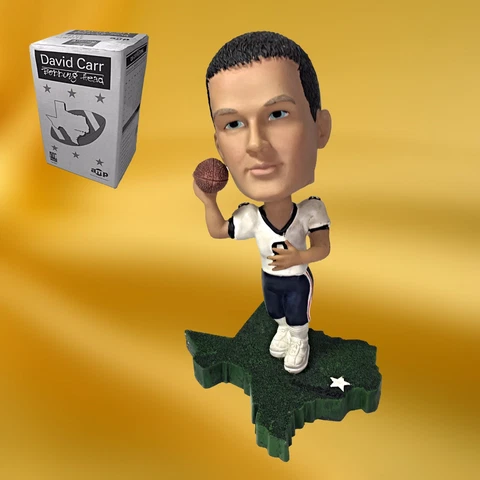2002 David Carr Bobblehead Houston Texans #8 White Jersey NIB Cover