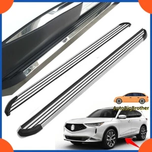 Fits For Acura MDX 2022-2024 Fixed Running Boards Side Steps Pedals Nerf Bar - Picture 1 of 6