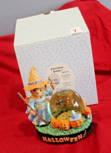 #7Cherished Teddies Avon It's Time To Brew Up Some Batty Fun 2006 Light Up Globe - Picture 1 of 7