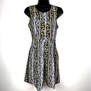 Vestido Under Skies S boho calicó floral bordado tejido algodón sin mangas mini - Imagen 1 de 11