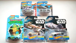 5 Coches HOT WHEELS Sellados Blisters Bundle Star Wars Trurtles - Imagen 1 de 8