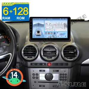 8-Core 6+128GB Android 14 Carplay Stereo Radio GPS For Vauxhall Antara 2006-2015 - Picture 1 of 12