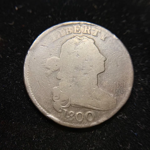 1800 S-199 R-4 Draped Bust Large Cent Choice Very Good VG Sheldon Variety 1c Cover