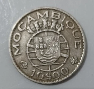 Moneda de Mozambique de 1974 de 10 escudos mozambiqueños - Picture 1 of 2