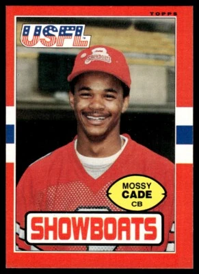 1985 TOPPS USFL MOSSY CADE MEMPHIS SHOWBOATS #67 - Image 1 of 2