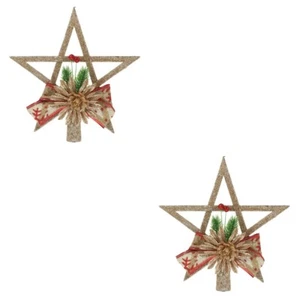 Lightweight Delicate Star Christmas Tree Topper Decor Xmas Tree - Picture 1 of 12