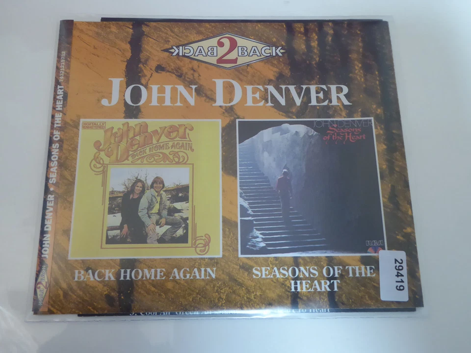 JOHN DENVER : Back Home Again / Seasons Of The Heart  > EX (2CD) - Bild 1 von 3