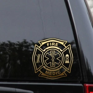 Fire Medic EMS EMT Fire Rescue Firefighter Vinyl Decal Sticker - Picture 1 of 2