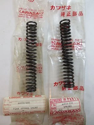 Новый из старых запасов KAWASAKI F7 175 вилка пружина короткий набор из 2 - Изображение 1 из 3