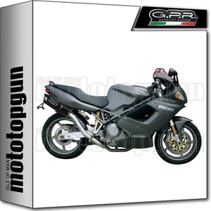 GPR HIGH 2 EXHAUST HOM FURORE BLACK DUCATI ST4 - ST4 S 1999 99 2000 00 2001 01 - Picture 1 of 3