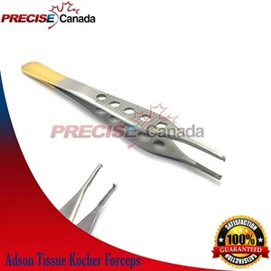 T/C Plastische Chirurgie Adson Gewebe 1 x 2 empfindliche Pinzette 4,75 Zoll - Bild 1 von 2