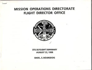 Dirección de Operaciones de Misión de la NASA Oficina del Director de Vuelo STS-26 de agosto de 1988 - Imagen 1 de 1