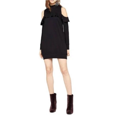 Vestido Suéter BCBGeneration Mujer Negro Hombro Frío Manga Larga Talla S Nuevo con Etiquetas Foto 1 de 4