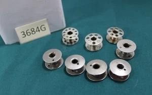 8 VINTAGE METAL SEW MACHINE BOBBINS (BOUGHT FOR A SINGER MACHINE, 1960'S) - Picture 1 of 4