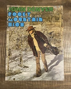 70's JOHN DENVER Rocky Mountain High SONGBOOK Songs MUSIC 80 pages BOOK - Picture 1 of 7