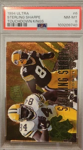 1994 Ultra Touchdown Kings #6 Sterling Sharpe - PSA 8 - Picture 1 of 2