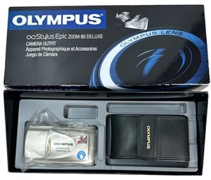 Olympus Stylus Epic Zoom 80 DLX 35mm Point & Shoot Film Camera - Picture 1 of 21