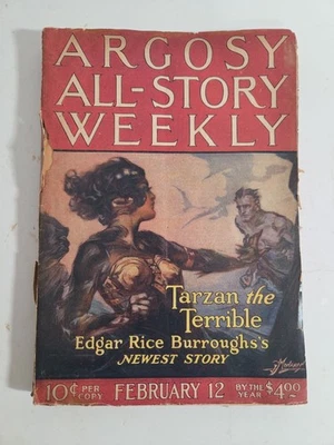 Argosy All-Story Weekly #459 February 12, 1921 GD (Munsey) Tarzan the Terrible! - Image 1 of 4