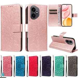 Sunflower Pattern Wallet Case Phone Cover for Huawei P80 Honor 400 Pro 300 400 - Picture 1 of 19